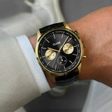 CLUSE Anthéor Multifunction Leather Black & Gold WATCH