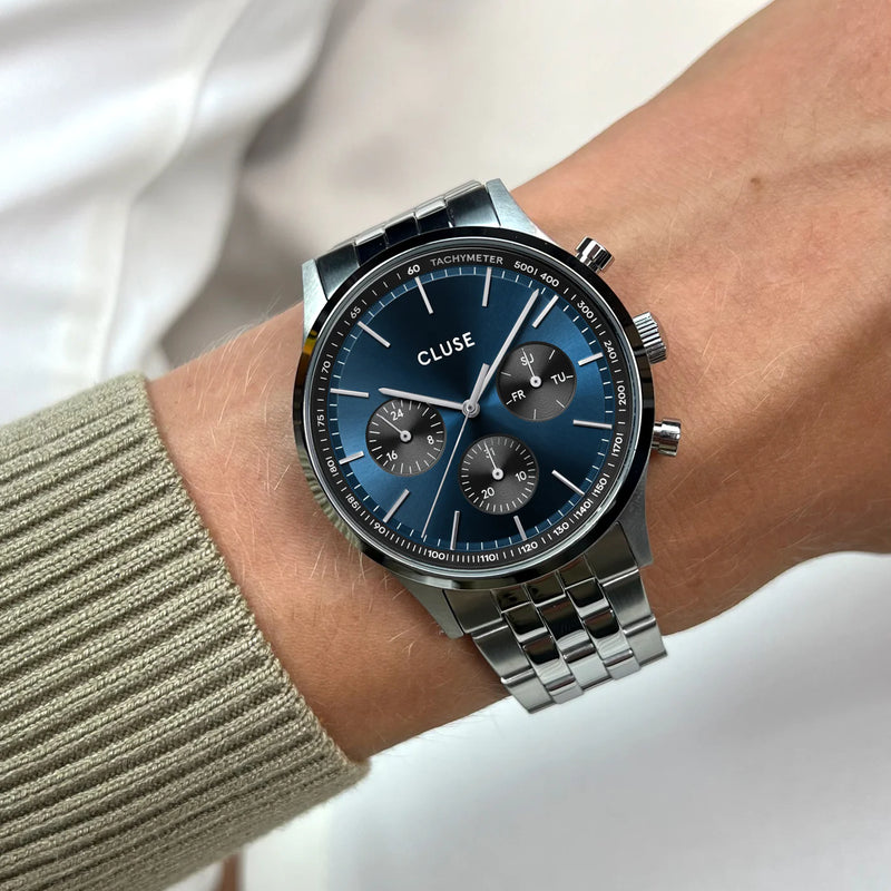 CLUSE BLUE SILVER Anthéor Multifunction WATCH