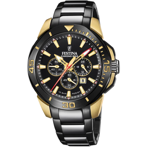 FESTINA BLACK & GOLD WATCH