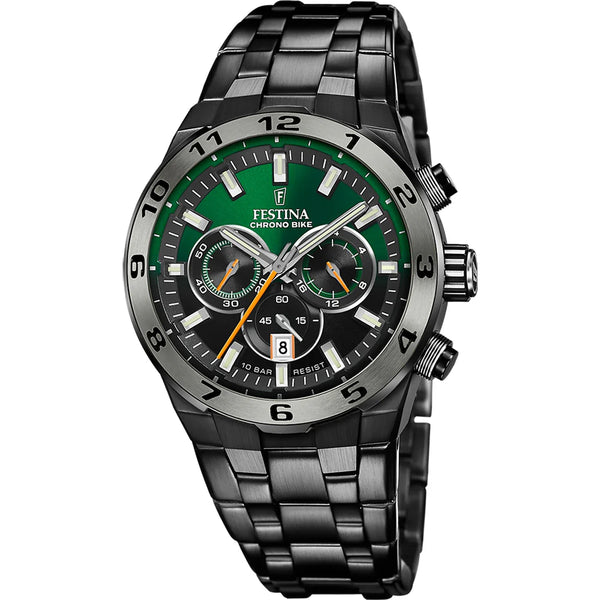 FESTINA GREEN STEEL WATCH