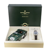 Frederique Constant VINTAGE RALLY HEALEY AUTOMATIC leather strap bracelet steel case green dial Watch Set