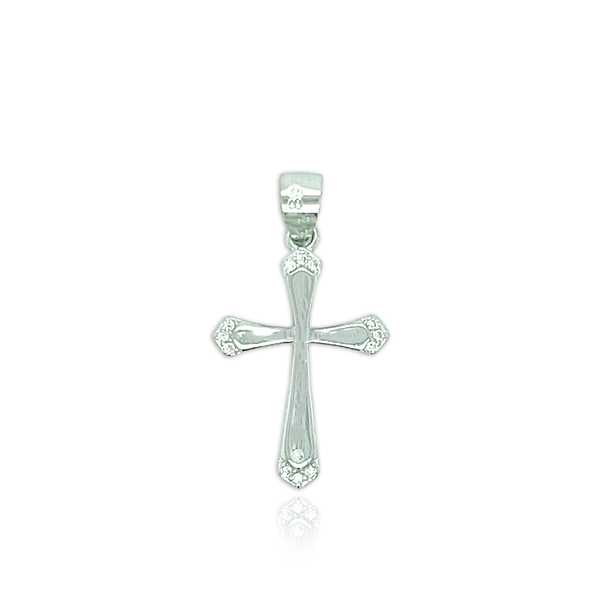 FIRST COMMUNION STERLING SILVER CROSS NECKLACE