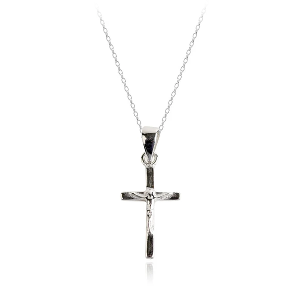 First Communion Sterling Silver Cross Necklace