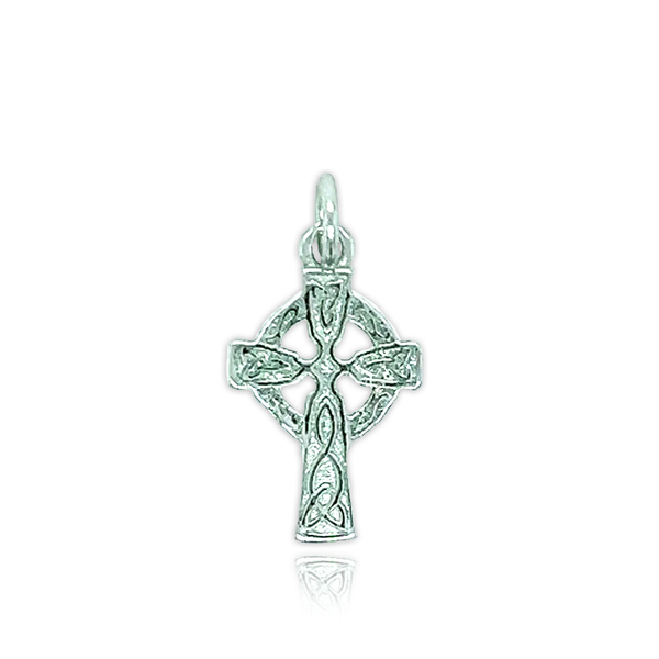 First Communion Sterling Silver Celtic Cross Necklace