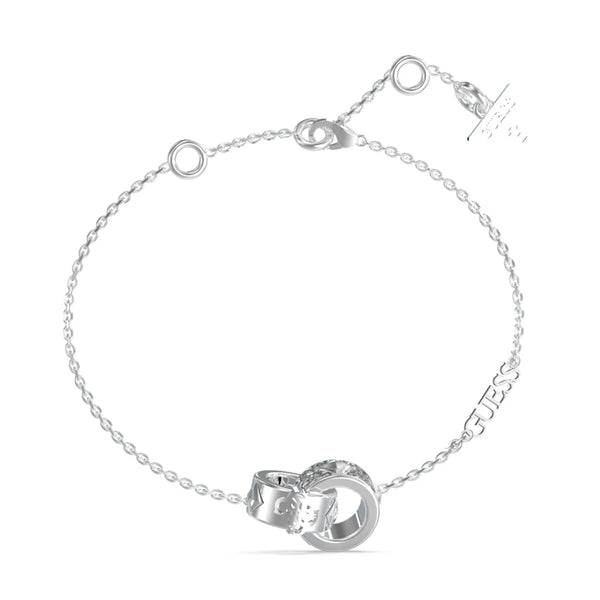 Double intertwined circle charm in the centre