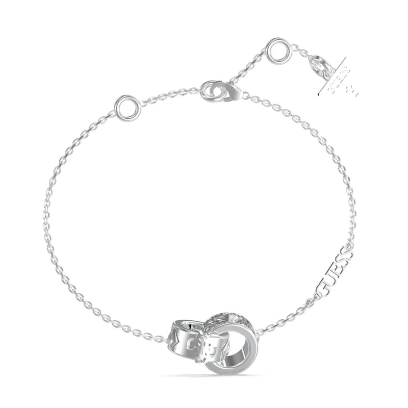 Double intertwined circle charm in the centre