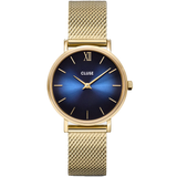 Minuit Mesh Deep Blue, Gold Colour