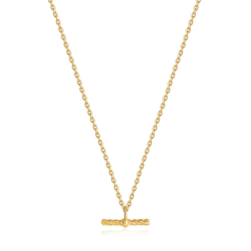 Ania Haie "Gold Rope T-Bar" Necklace