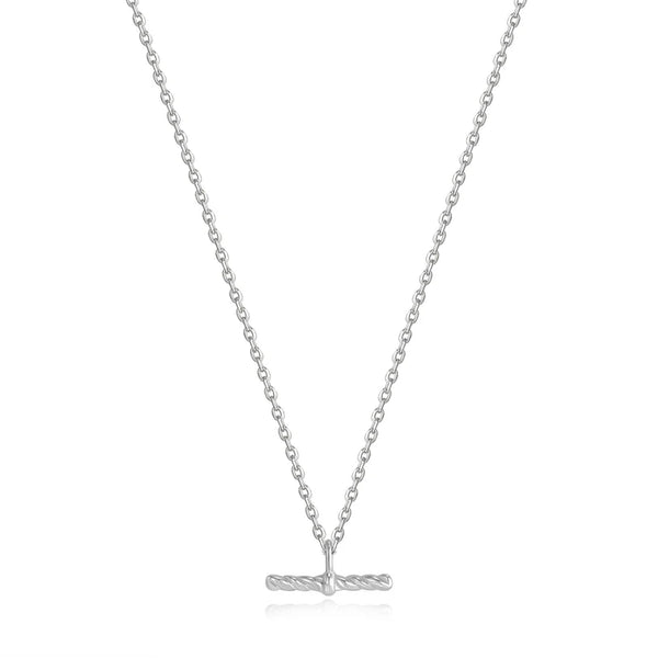 Ania Haie "Silver Rope T-Bar" Necklace