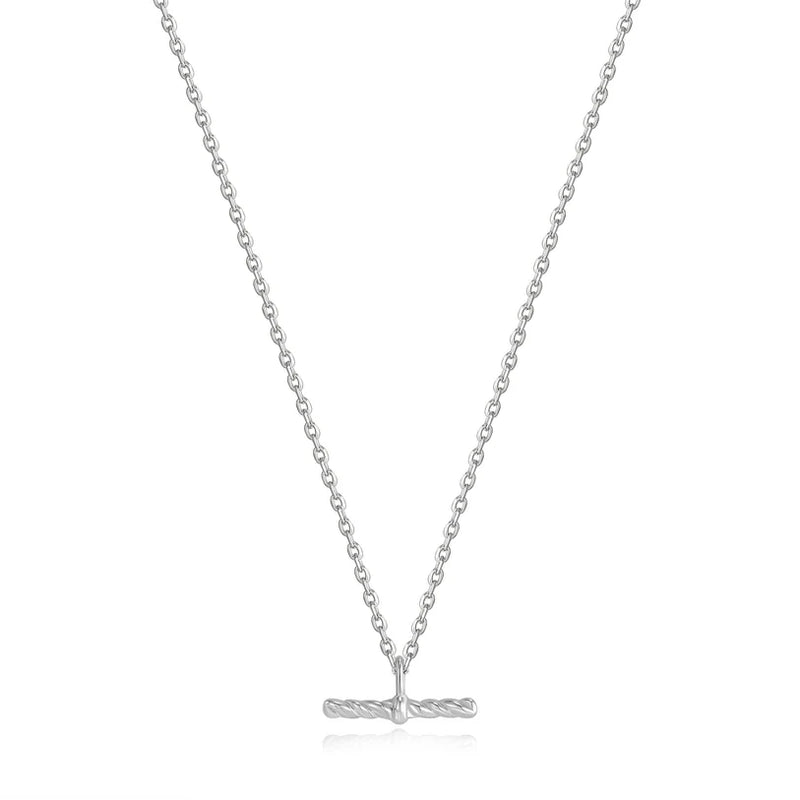 Ania Haie "Silver Rope T-Bar" Necklace