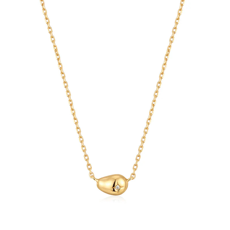 Ania Haie "Gold Pebble Sparkle" Necklace