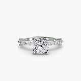 Solitaire with Eternity Pavé