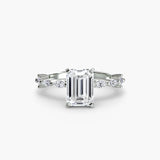 Solitaire with Eternity Pavé