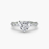 Solitaire with Eternity Pavé