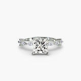Solitaire with Eternity Pavé