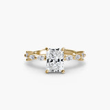 Solitaire with Eternity Pavé
