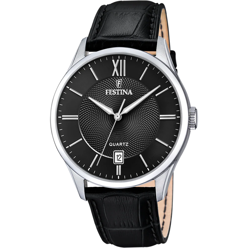 FESTINA BLACK LEATHER WATCH