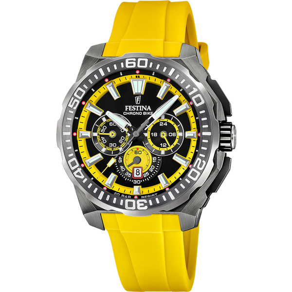 FESTINA BLACK & YELLOW WATCH