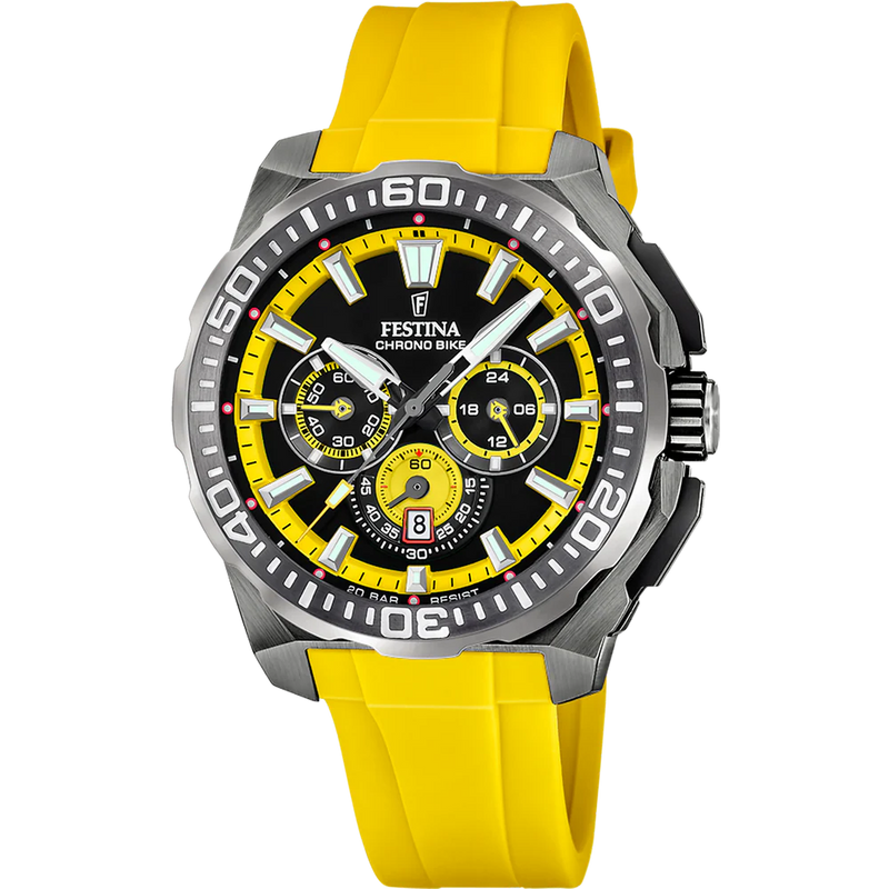 FESTINA BLACK & YELLOW WATCH
