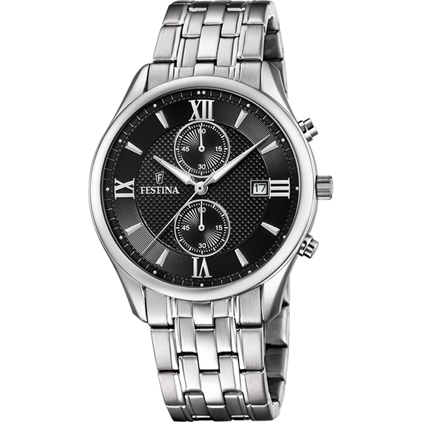 FESTINA BLACK STEEL WATCH