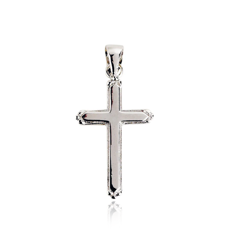 Plain Cross Children Sterling Silver Necklace