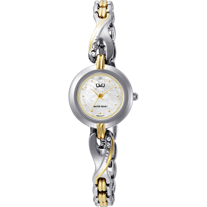 Q&Q GOLD, SILVER & WHITE WATCH