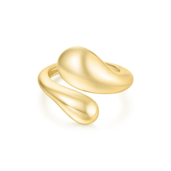 Ania Haie "Gold Sculptural Crossover" Ring