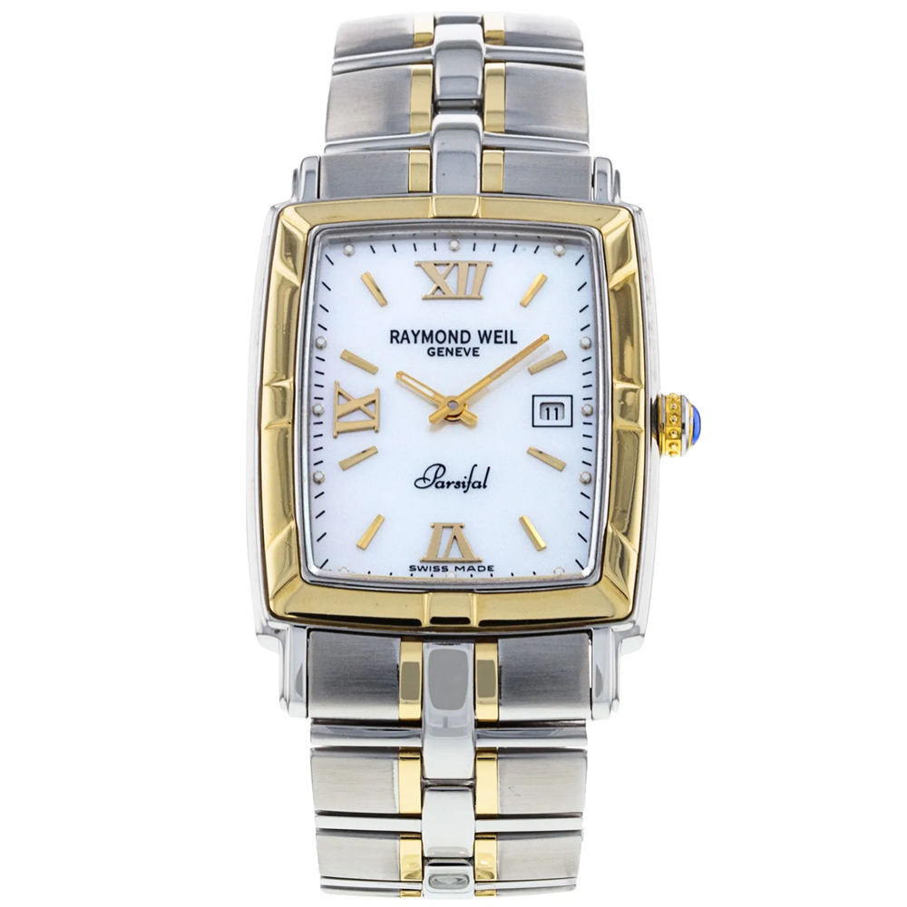RAYMOND WEIL RECTANGLE WHITE MIX WATCH – Callaghan Jewellers