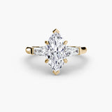 Three-Stone Ring (Baguette Side Stones)