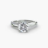The Split Shank Pavé Solitaire