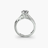 The Split Shank Pavé Solitaire