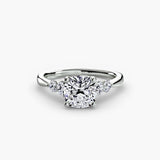 Solitaire with Shoulder Accents 2