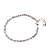 rebecca sterling silver rope bracelet