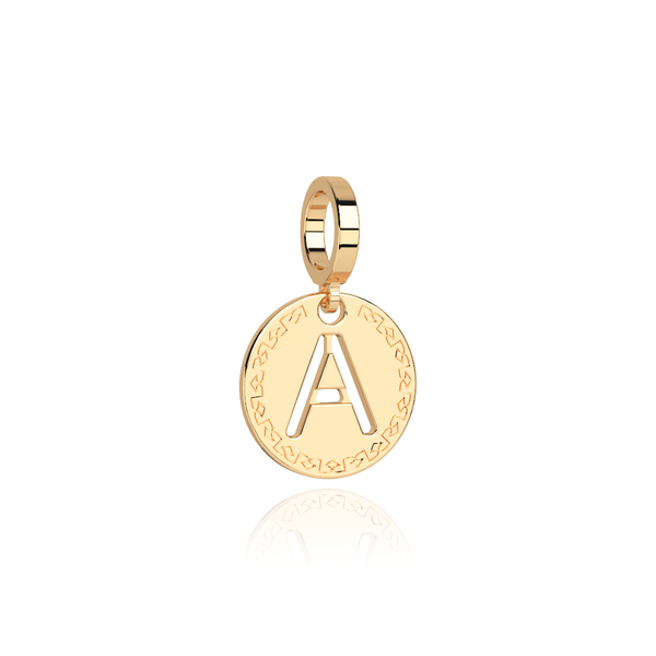 Rebecca Small Yellow Gold Initial