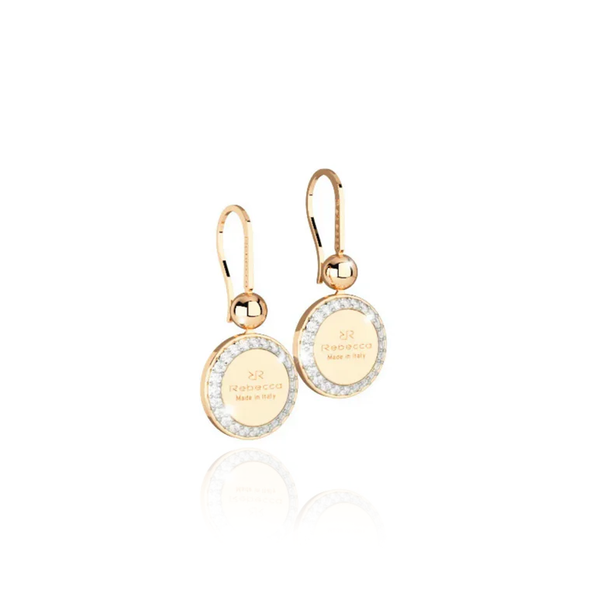 Rebecca Yellow Gold Boulevard Drop Earrings