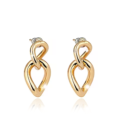 Rebecca Yellow Gold Chain Stud Earrings