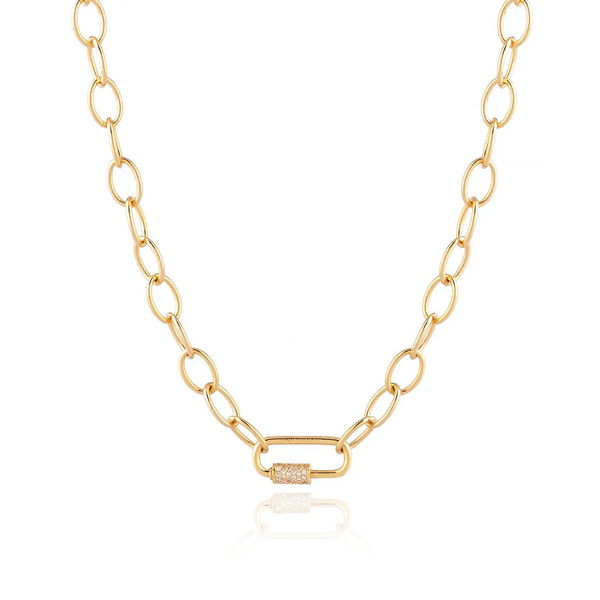 Rebecca Yellow Plated Necklace