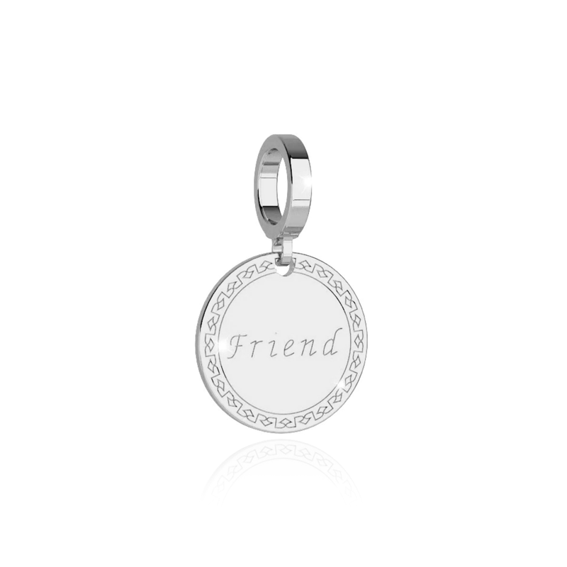 rebecca silver medal charm friend