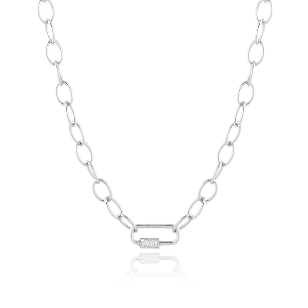 Rebecca Silver Plated Light Necklace