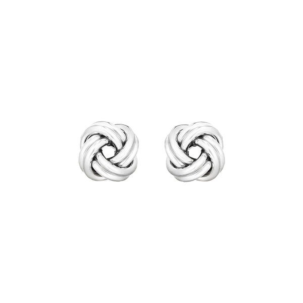 Sterling Silver 10mm Groove Studs