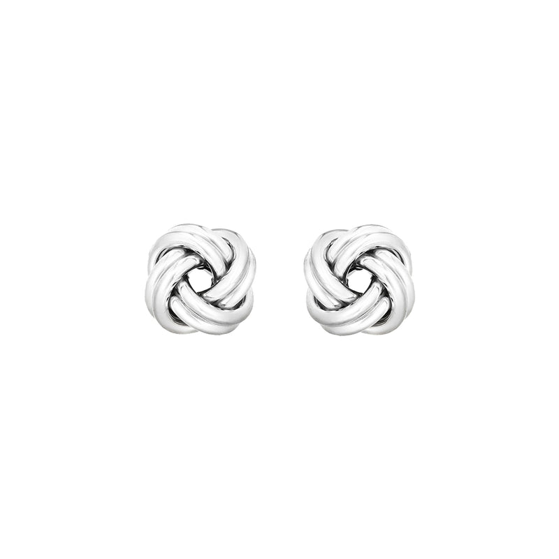 Sterling Silver 10mm Groove Studs