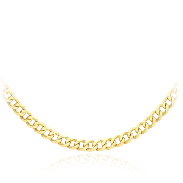 sterling silver yellow gold plated curb chain necklace