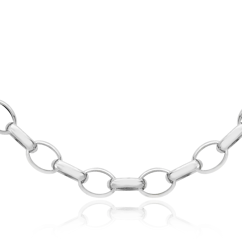 sterling silver belcher chain necklace