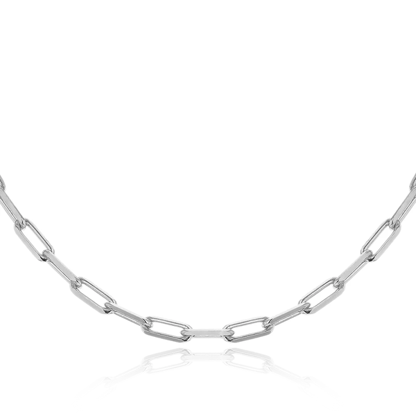 sterling silver paper chain necklace