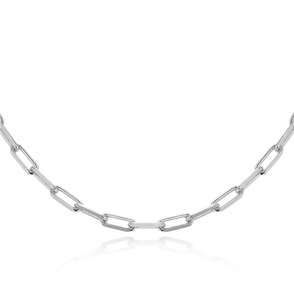 sterling silver paper chain necklace