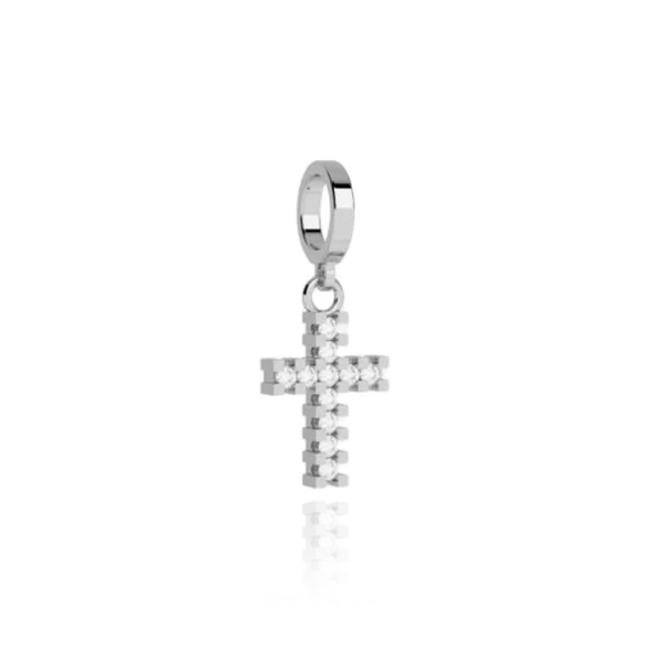 Silver Rebecca Cross Charm