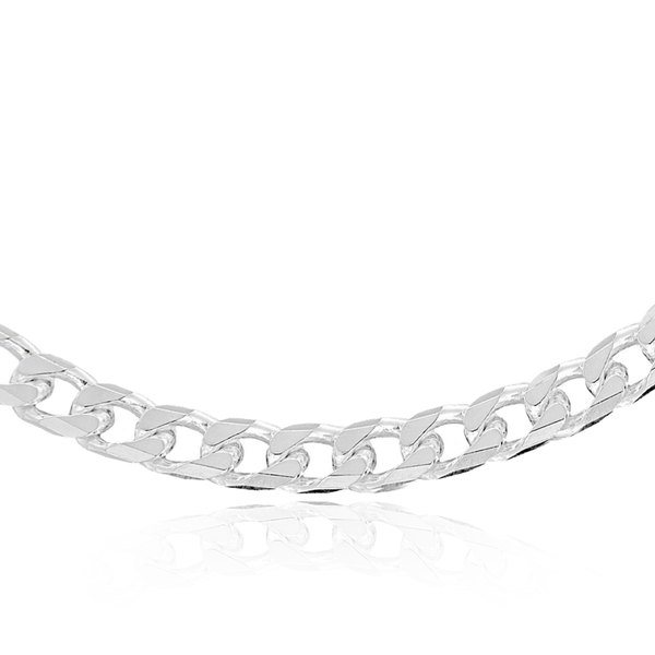 Sterling Silver 150 Diamond Cut Curb Chain