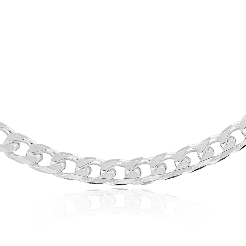 Sterling Silver 150 Diamond Cut Curb Chain