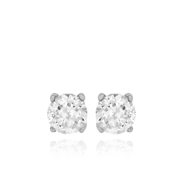 sterling silver cz cubic zirconia stud earrings