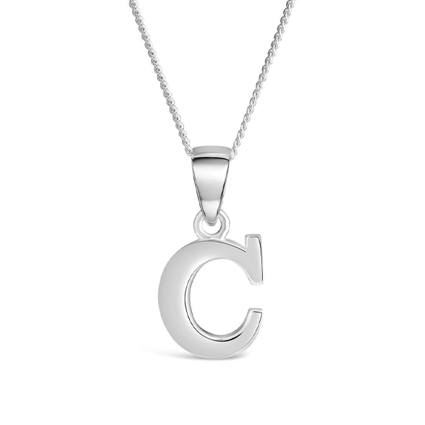 Sterling Silver 'C' Initial Pendant